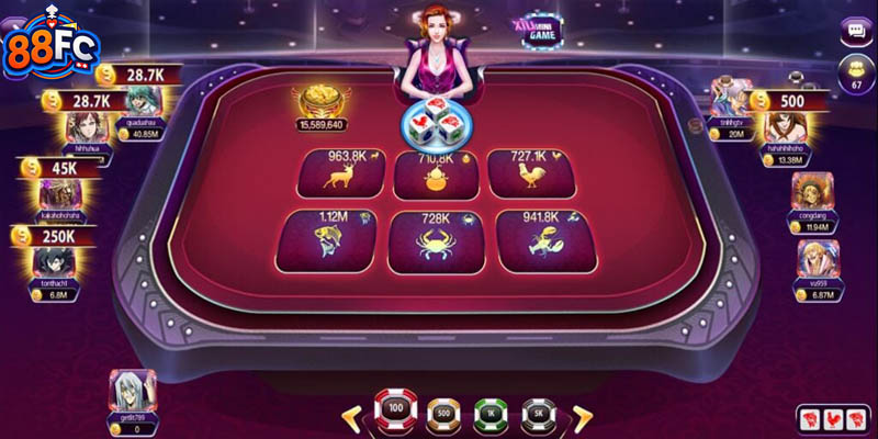 Bầu Cua được đông đảo người chơi yêu thích